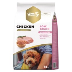 Ração para cão amity super premium (low grain) adult chicken