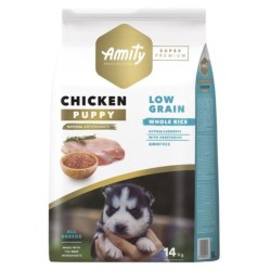 Ração para cão amity super premium (low grain) puppy chicken