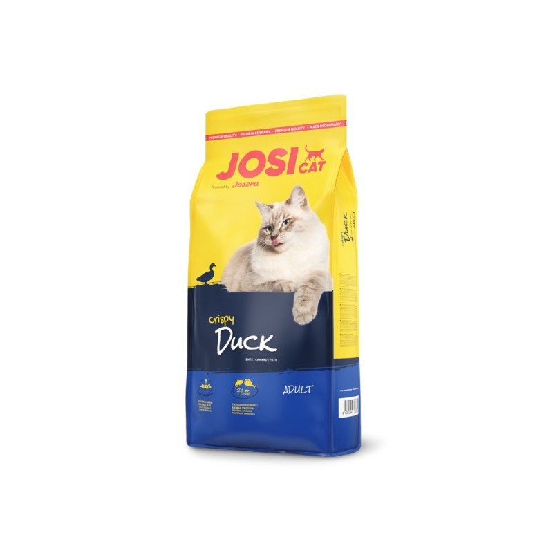 Ração para gato josicat crispy duck