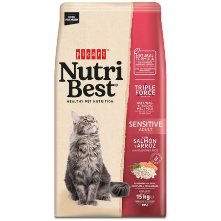 Ração para gato picart nutribest cat adult sensitive