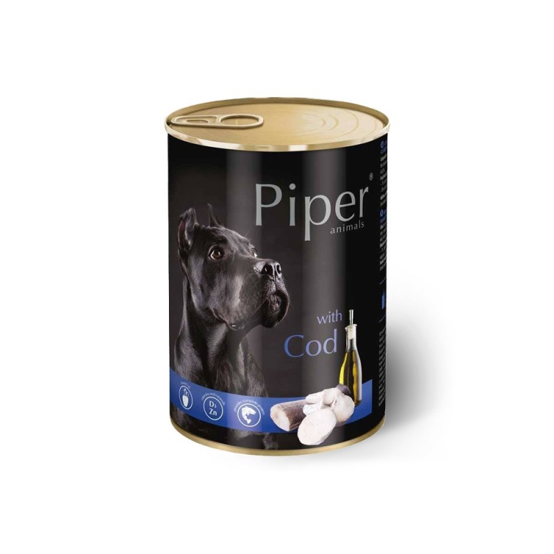 Comida húmida para cão piper with cod