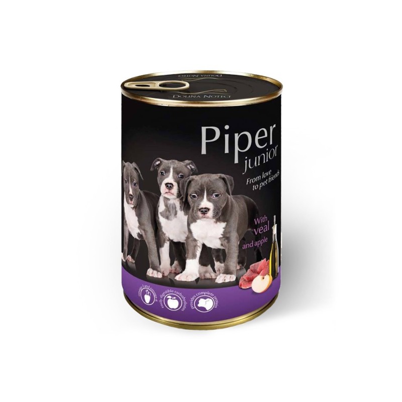 Comida húmida para cão piper junior with veal and apple