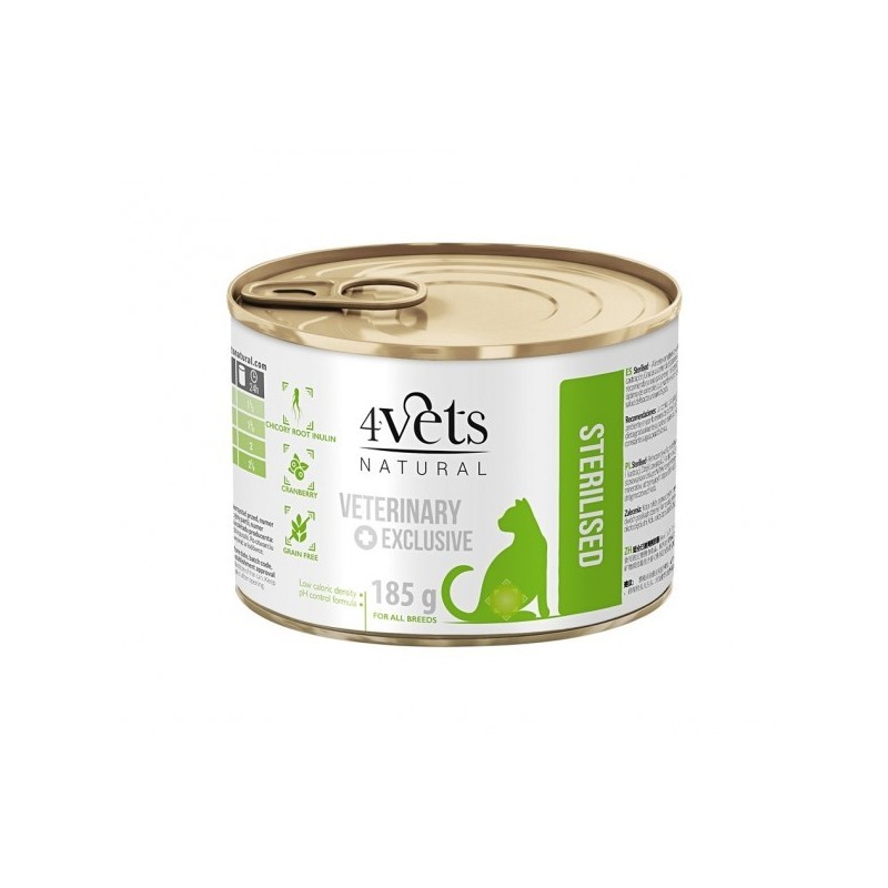 Comida húmida para gato 4vets sterilized