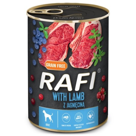 Comida húmida para cão rafi paté with lamb, blueberry and cranberry