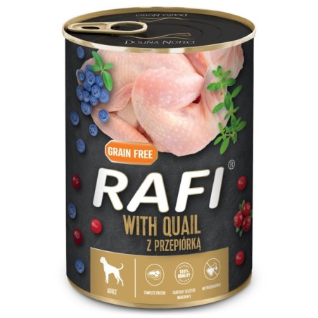 Comida húmida para cão rafi paté with quial, blueberry and cranberry