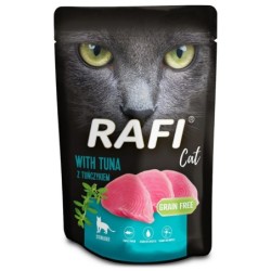 Comida húmida para gato rafi cat paté tuna sterilized