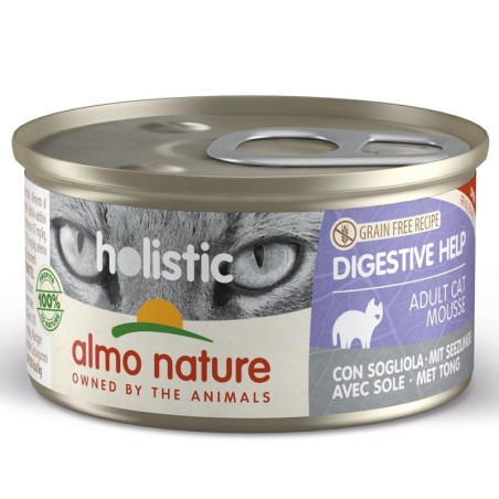 Comida húmida para gato almo cat hol. digestive -linguado (85 gr) 24 uni.