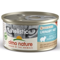 Comida húmida para gato almo cat hol. urinary -carnes brancas (85 gr) 24 uni.