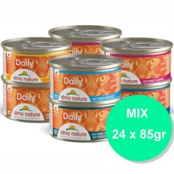 Comida húmida para gato almo cat daily - sortido 24 uni. x (85 gr)