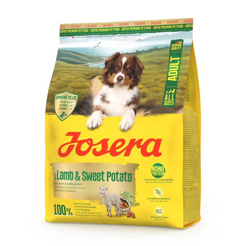 Ração para cão josera lamm & batate