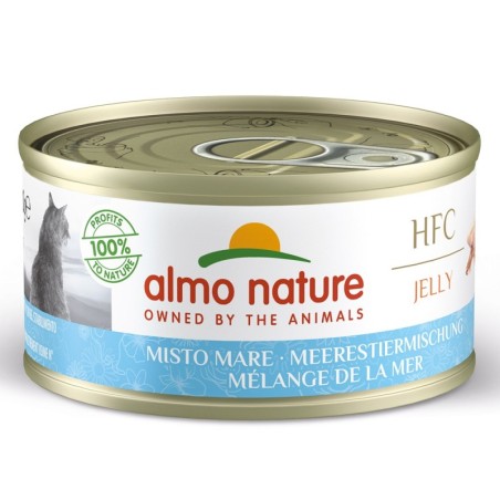 Comida húmida para gato almo hfc cat jelly - marisco sortido (24 uni. x lata 70 gr)
