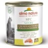 Comida húmida para gato almo hfc cat natural - frango e salmao (lata 280 gr)