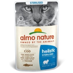 Comida húmida para gato almo cat holistic - sterilised (30uni. x saqueta 70 gr)
