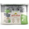 Comida húmida para gato almo cat holistic multi pack- anti-hairball (6 uni. x saquetas de 70gr)