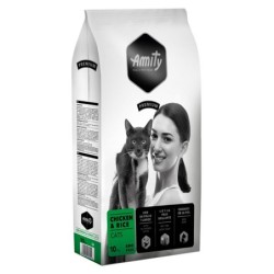 Ração para gato amity amity premium chicken & rice cats