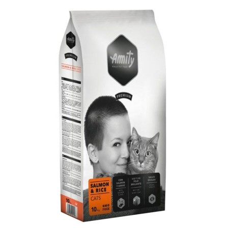 Ração para gato amity amity premium salmon & rice cats