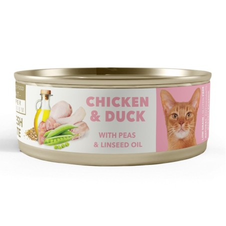 Comida húmida para gato amity super premium cat "chicken & duck" (lata 80 gr.)