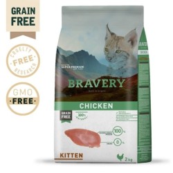 Ração para gato bravery chicken kitten