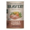 Comida húmida para gato bravery dog chicken & vegetables