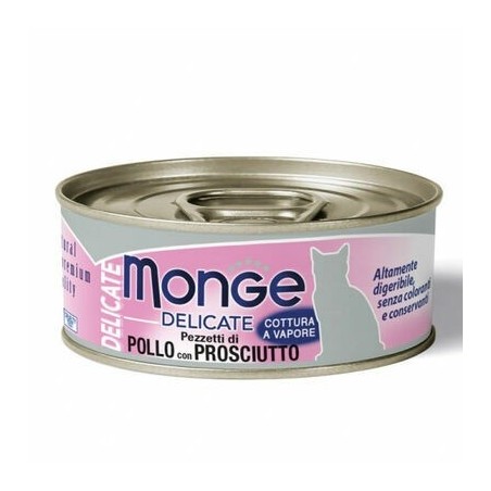 Comida húmida para gato monge delicate gato frango e fiambre