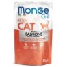 Comida húmida para gato monge grill gatinhos salmão