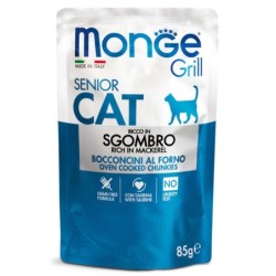 Comida húmida para gato monge gato sénior cavala