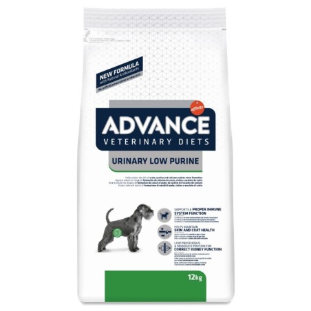 Ração para cão advance vet dog urinary low purine