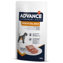 Comida húmida para cão advance vet dog wet weight balance