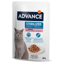 Comida húmida para gato advance cat wet esterilizado peru