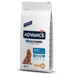Ração para cão advance dog medium adult c&r