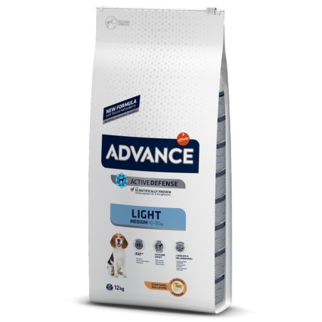Ração para cão advance dog medium light c&r