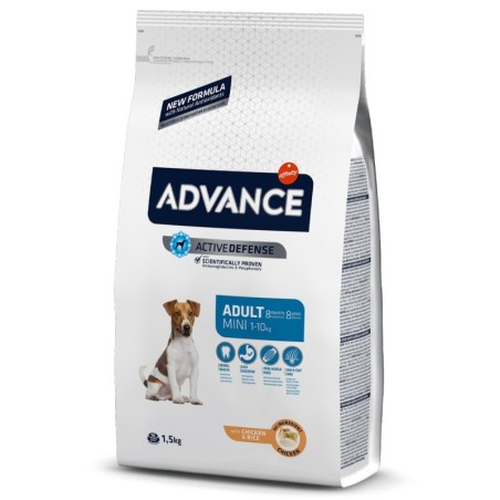 Ração para cão advance dog mini adult chicken & rice