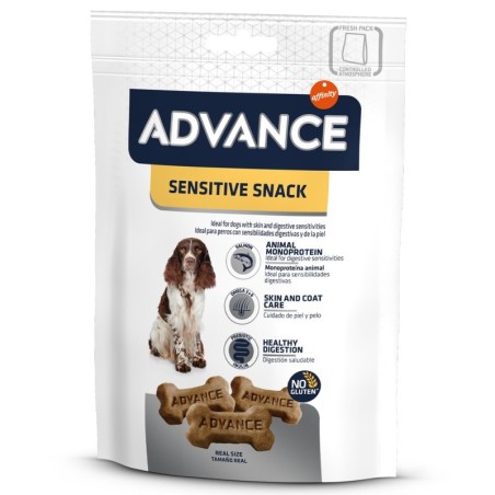 Snacks para cão advance dog snacks sensitive