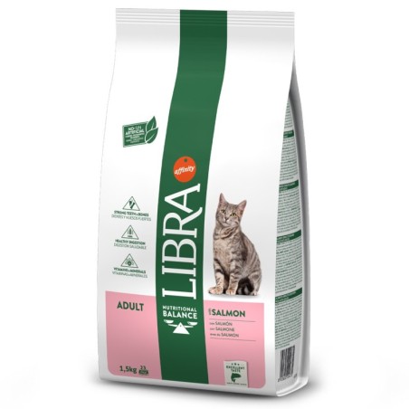 Ração para gato libra gato adulto salmão