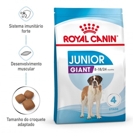 Ração para cão royal canin giant junior