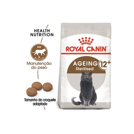 Ração para gato royal canin ageing 12+ sterilised