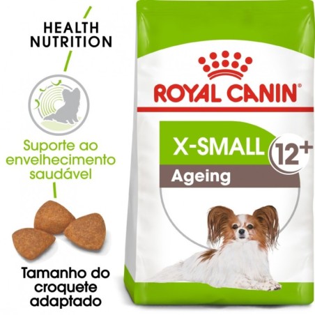 Ração para cão royal canin x-small ageing 12+