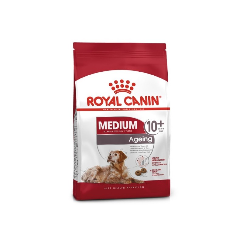 Ração para cão royal canin medium ageing 10+