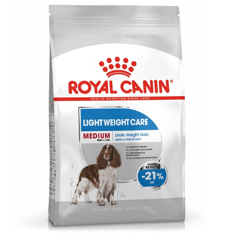 Ração para cão royal canin medium light weight care