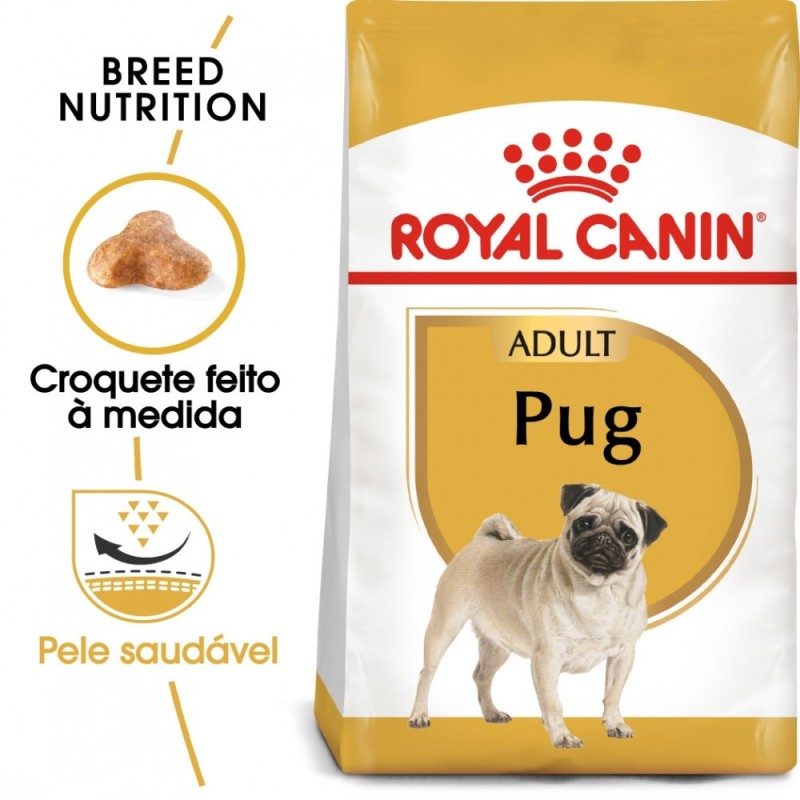 Ração para cão royal canin pug adult