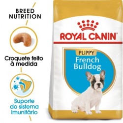 Ração para cão royal canin french bulldog adult