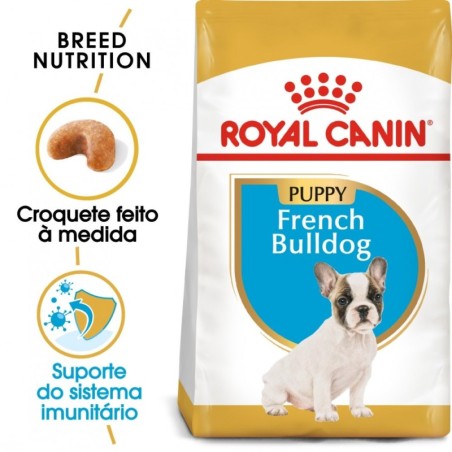 Ração para cão royal canin french bulldog adult