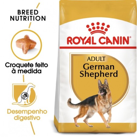 Ração para cão royal canin german shepherd adult 5+