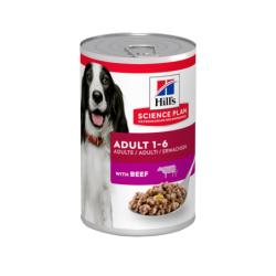 Comida húmida para cão hill´s science plan canine adult ternera