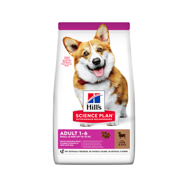 Ração para cão hill´s science plan canine adult small & mini cordero & arroz