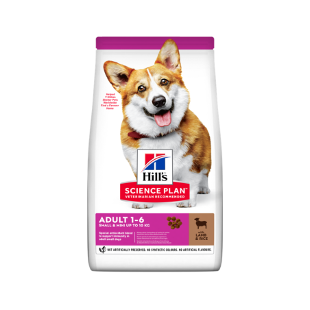 Ração para cão hill´s science plan canine adult small & mini cordero & arroz