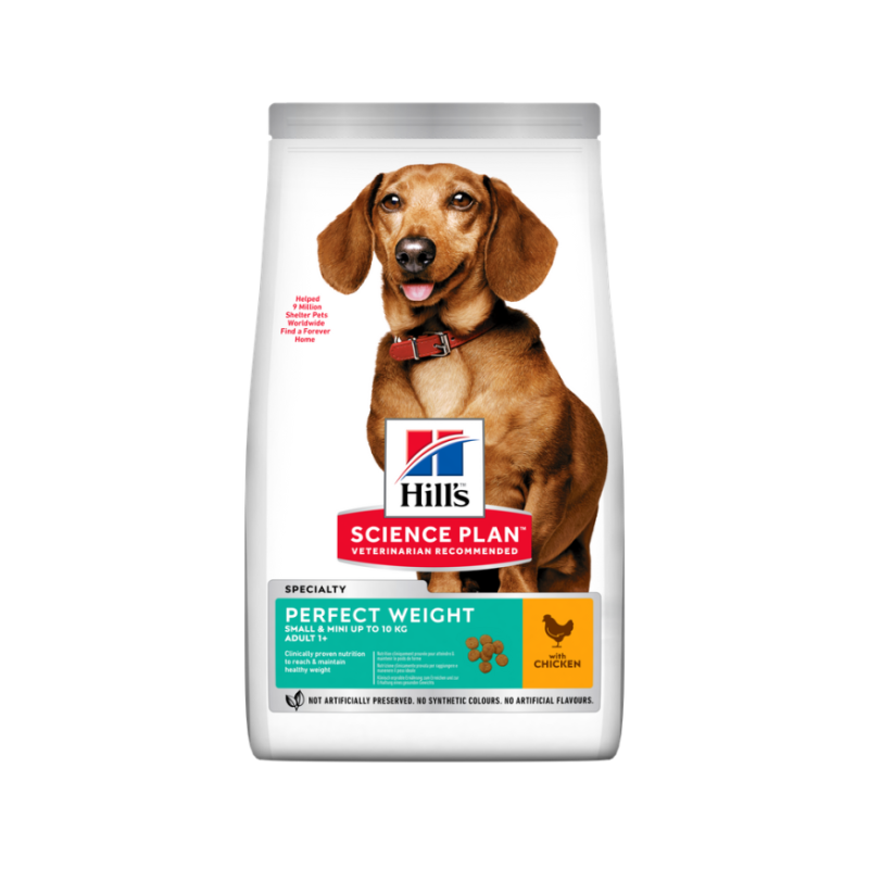 Ração para cão hill´s science plan canine adult perfect weight small & mini pollo