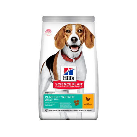 Ração para cão hill´s science plan canine adult perfect weight medium pollo