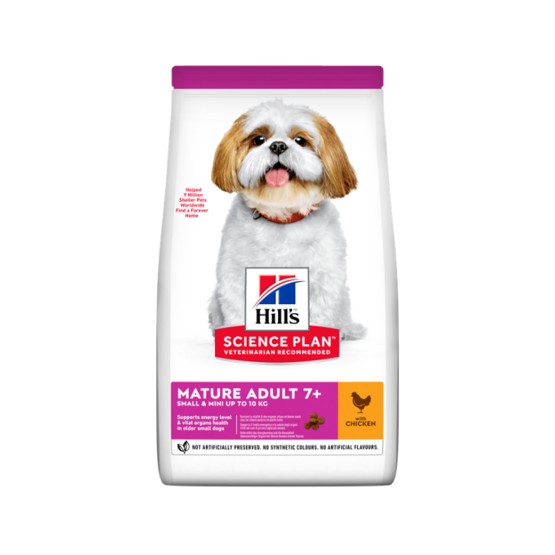 Ração para cão hill´s science plan canine mature adult 7+ small & mini pollo