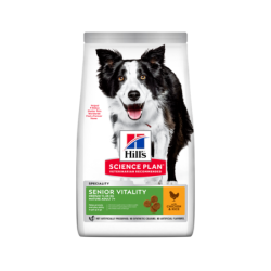 Ração para cão hill´s science plan canine mature adult 7+ senior vitality medium pollo